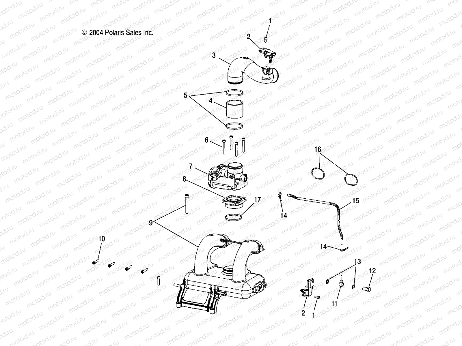 INTAKE and THROTTLE BODY - W045304CA/IA/CB/IB/CC/IC (4990559055D04) | INTAKE and THROTTLE BODY - W045304CA/IA/CB/IB/CC/IC (4990559055D04)