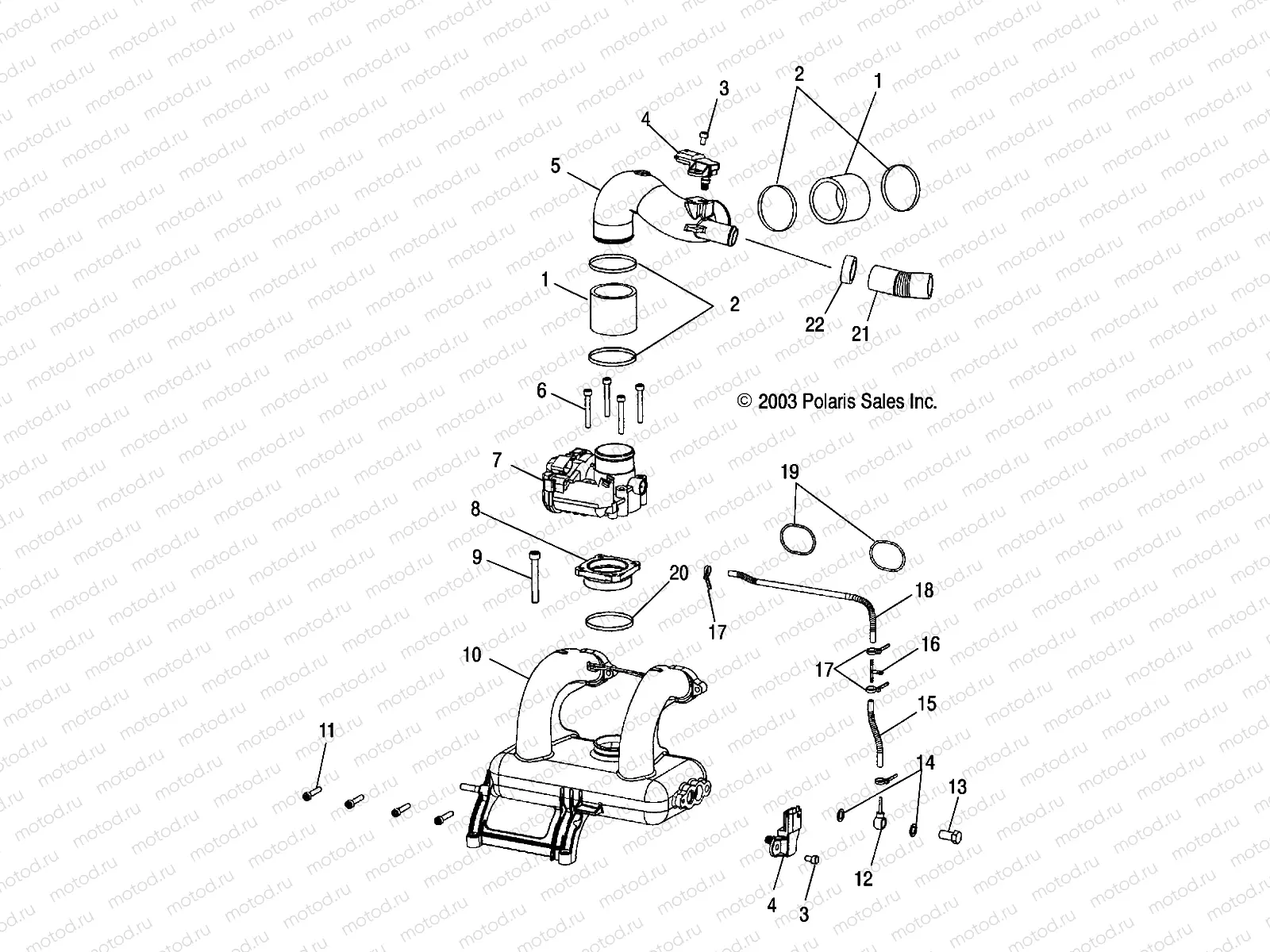 INTAKE and THROTTLE BODY - W045305CA/IA/CB/IB/IE/CC/IC/CD/ID/IF (4990579057D04) | INTAKE and THROTTLE BODY - W045305CA/IA/CB/IB/IE/CC/IC/CD/ID/IF (4990579057D04)