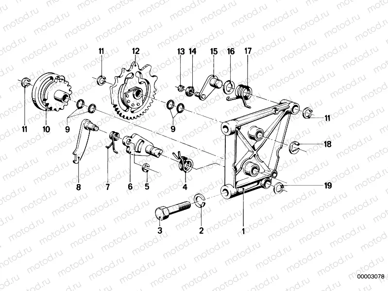 Internal shifting parts/shifting cam