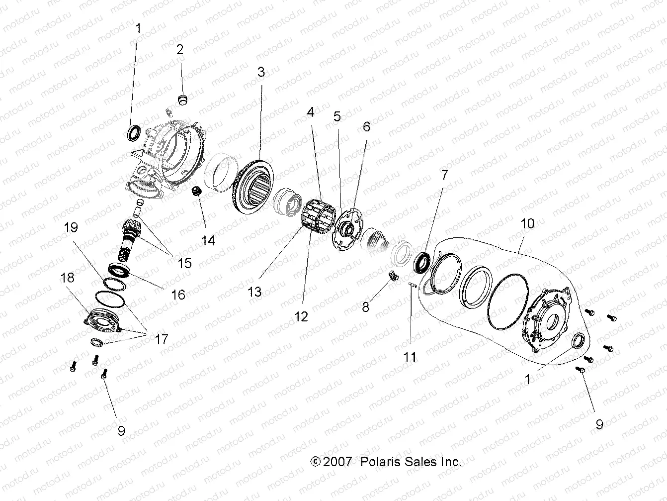 INTERNALS | INTERNALS, FRONT HOUSING - A06MN50AU/AW (49ATVTRANSINTL06SP500)