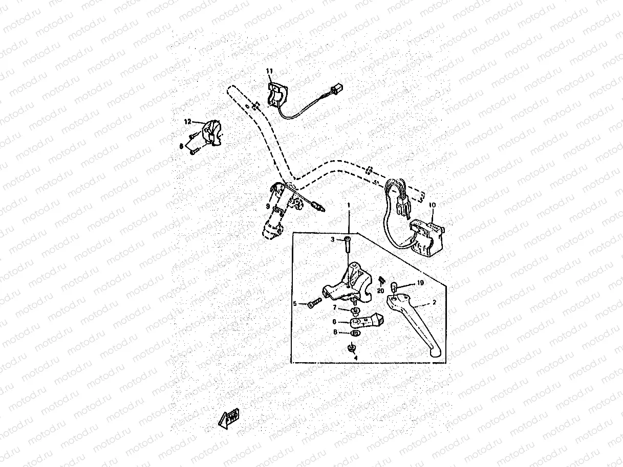 INTERRUPTOR DE MANILLAR&PALANC