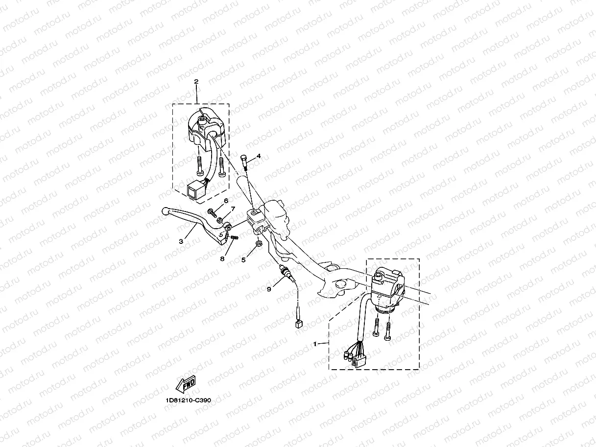 INTERRUPTOR DE MANILLAR&PALANC