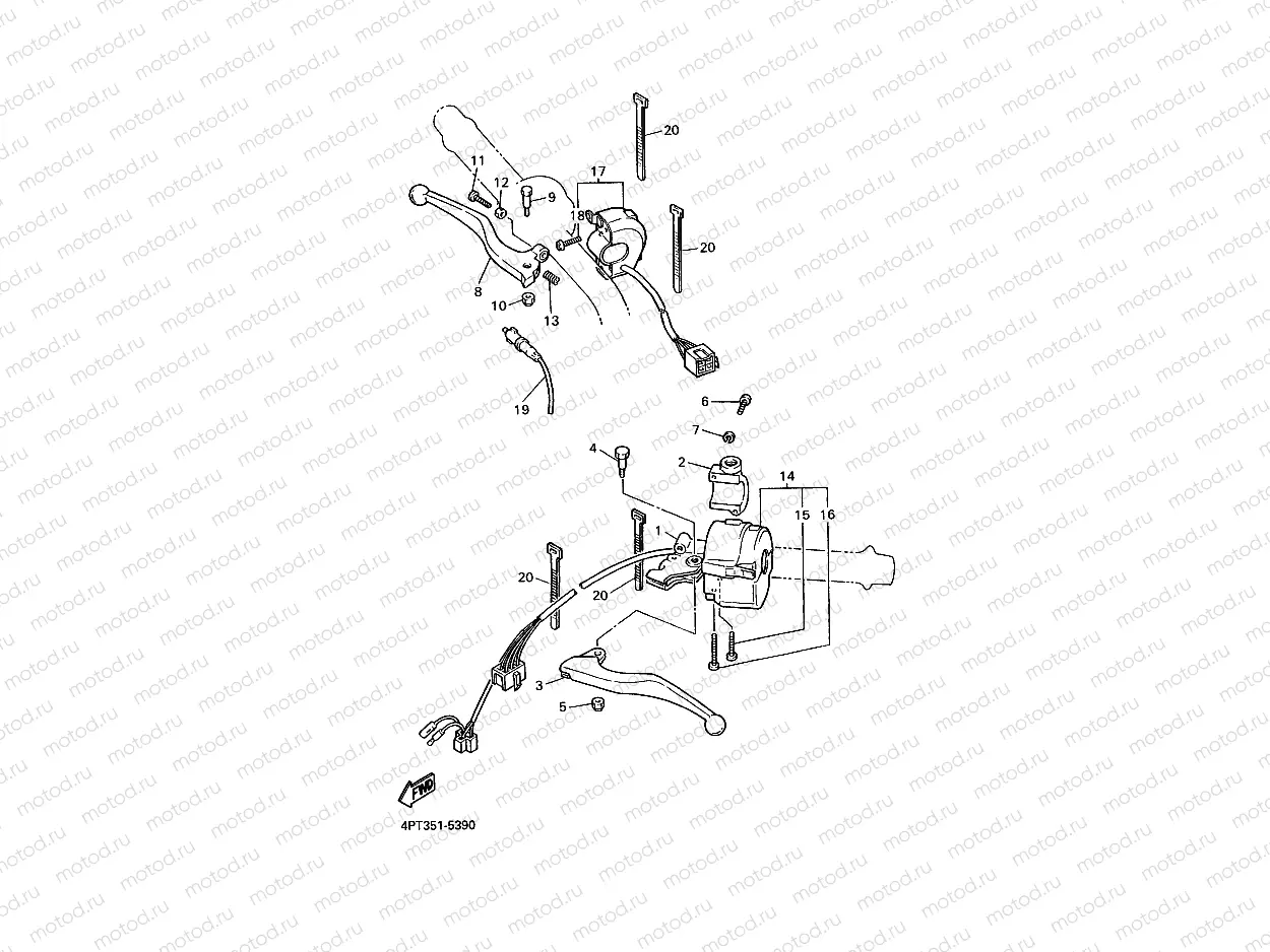 INTERRUPTOR DE MANILLAR&PALANC