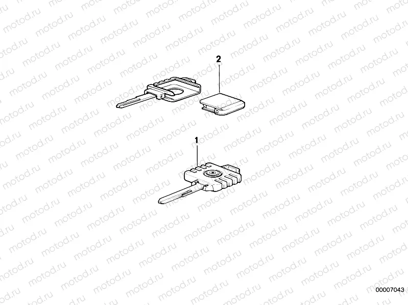 Key head illuminated