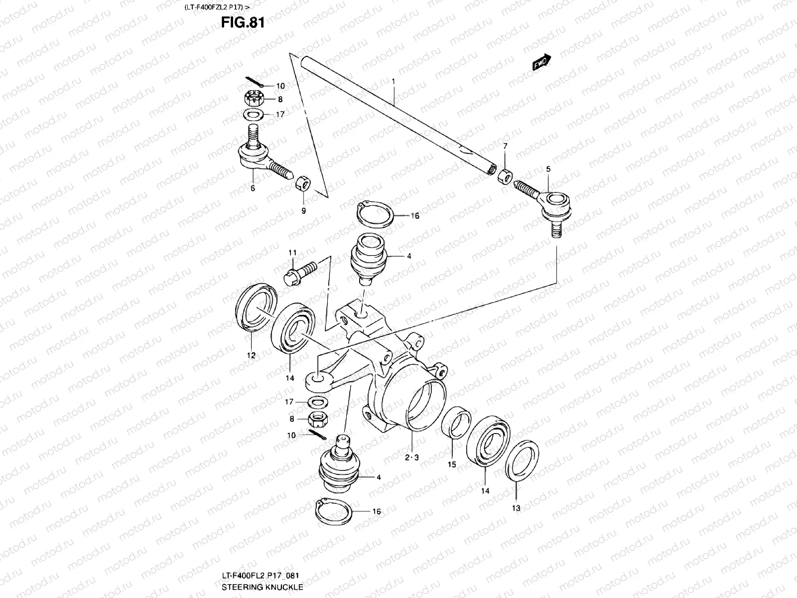 KNUCKLE (LT-F400FZL2 P17)