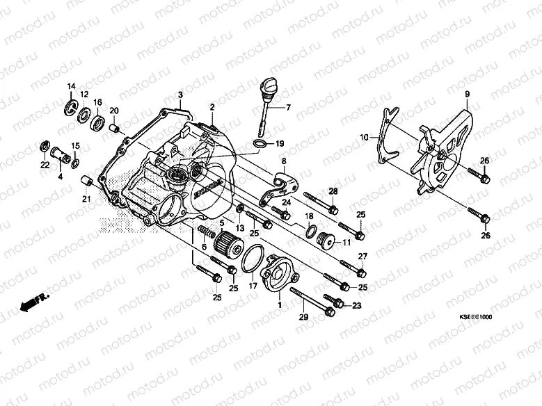 L. CRANKCASE COVER
