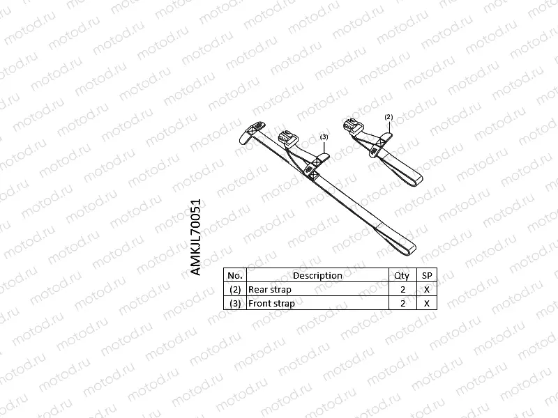 L70-21-01 KIT,SEAT BAG ATT