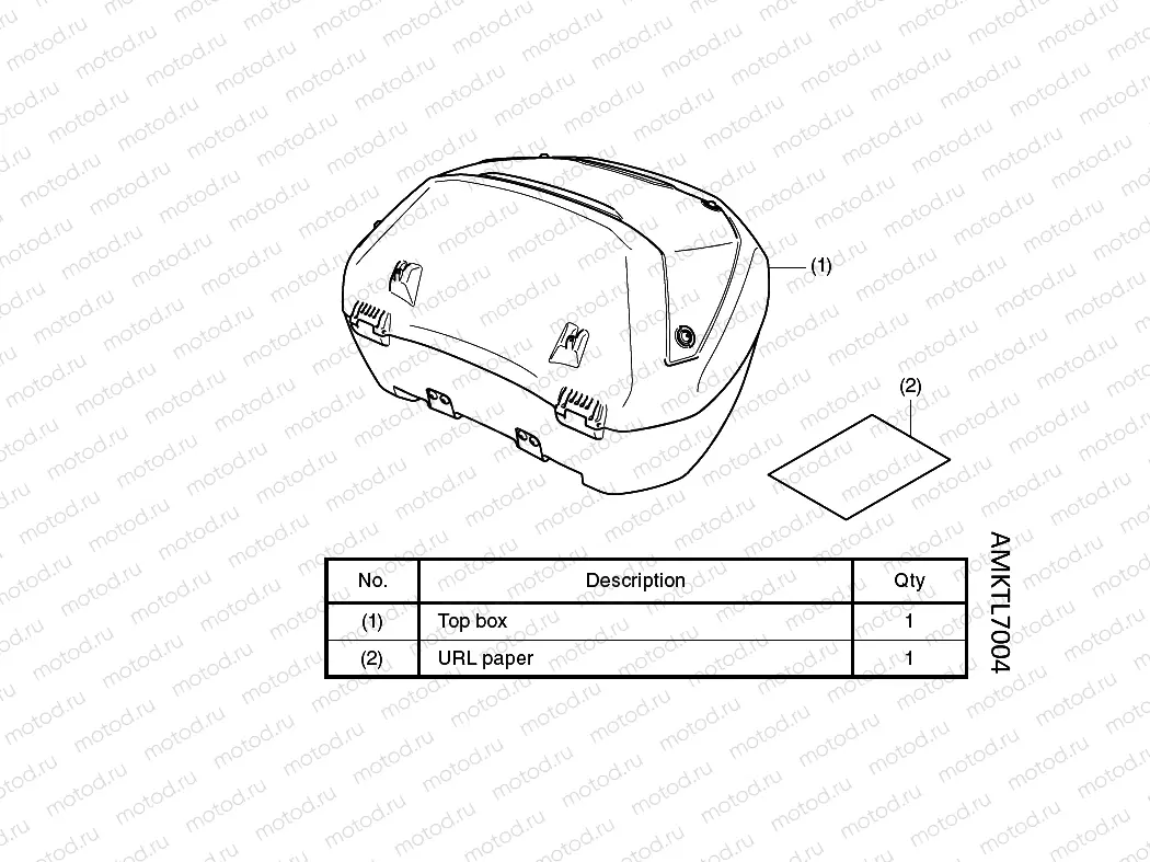L70-21-04 KIT,TOP BOX SMART  *50L