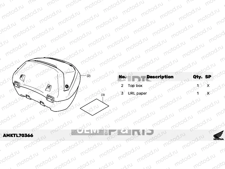 L70-22-36 KIT,TOP BOX(SMART)