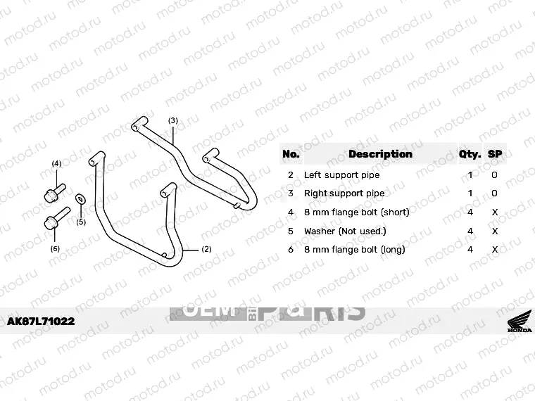 L71-22-02 KIT,BAGS SUPPORT KIT