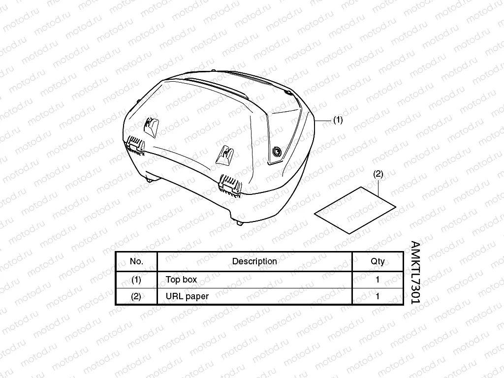 L73-21-01 50L MANUAL TOP BOX