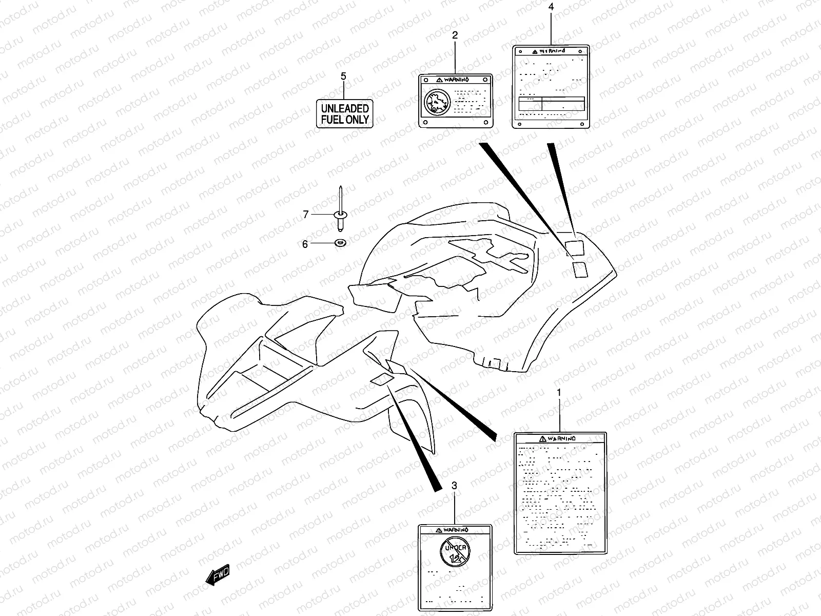 LABEL (MODEL K4/K5/K6)