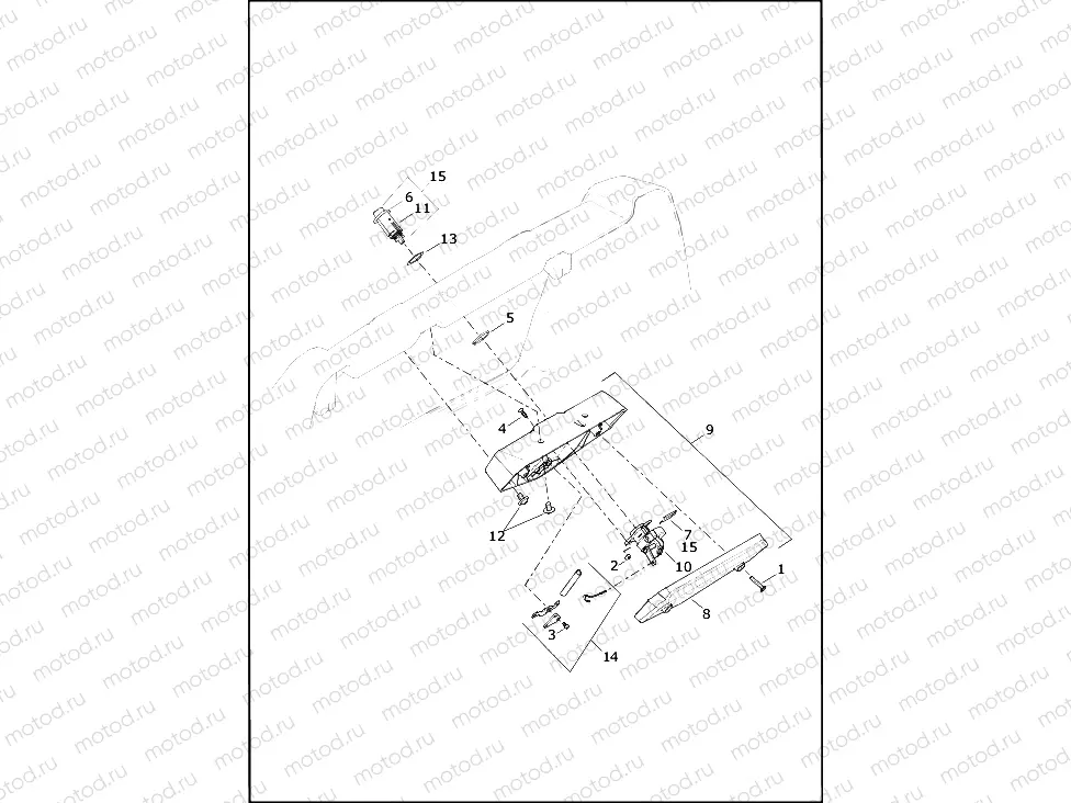 LATCH ASSEMBLY, TRUNK DOOR - FLHTCUTG