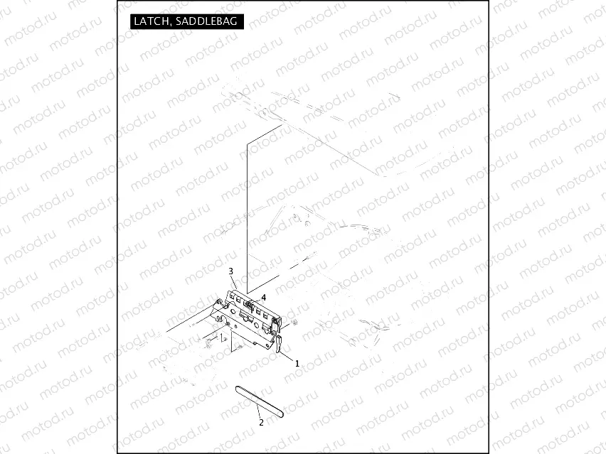 LATCH, SADDLEBAG