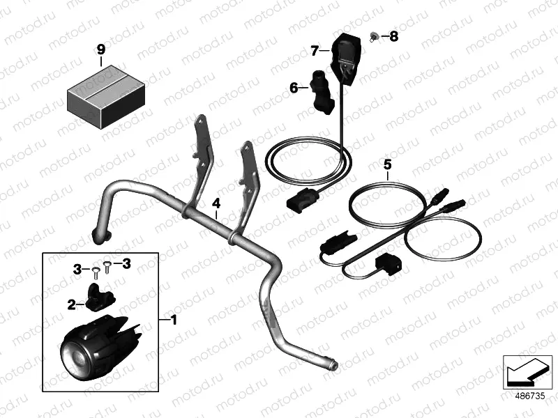 LED AUXILIARY HEADLIGHT