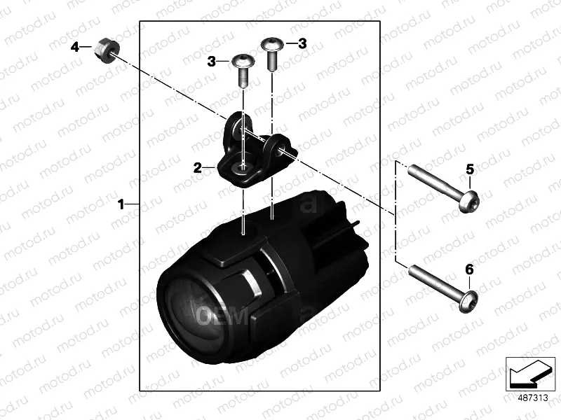 LED auxiliary headlight 