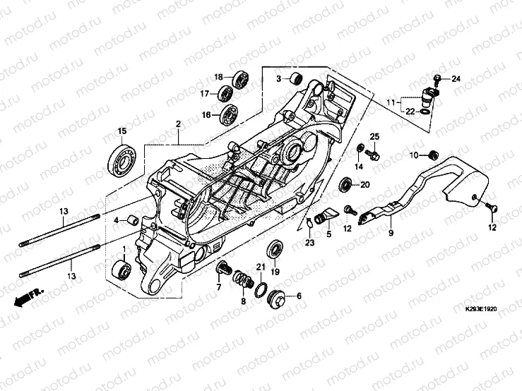 LEFT CRANKCASE