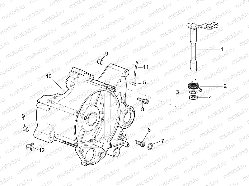 Left crankcase