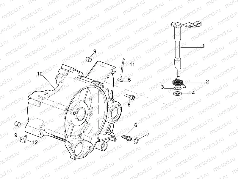 Left crankcase