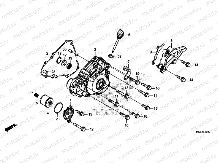 LEFT CRANKCASE COVER
