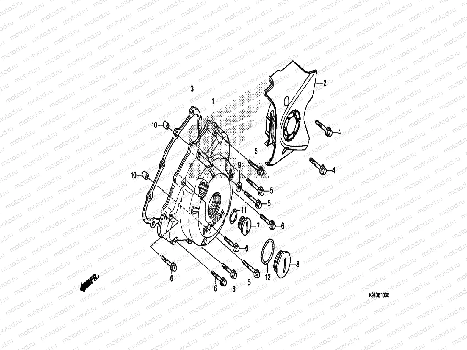 LEFT CRANKCASE COVER