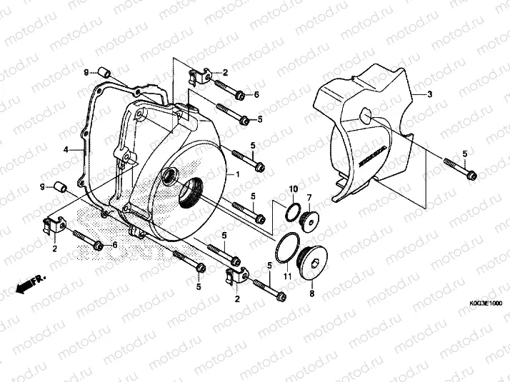 LEFT CRANKCASE COVER