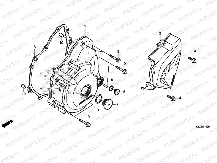 LEFT CRANKCASE COVER