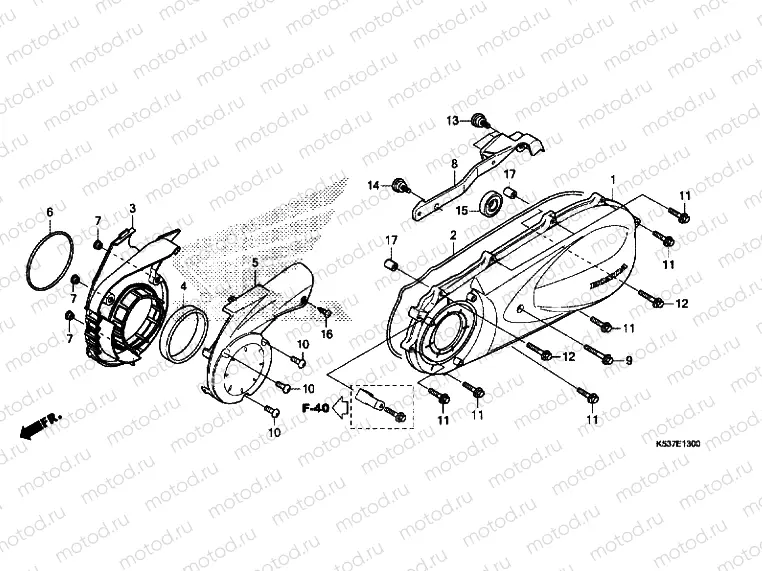 LEFT CRANKCASE COVER