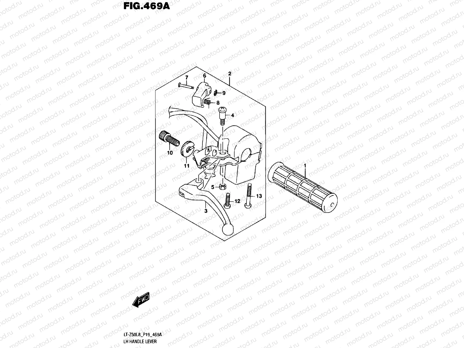 LEFT HANDLE LEVER