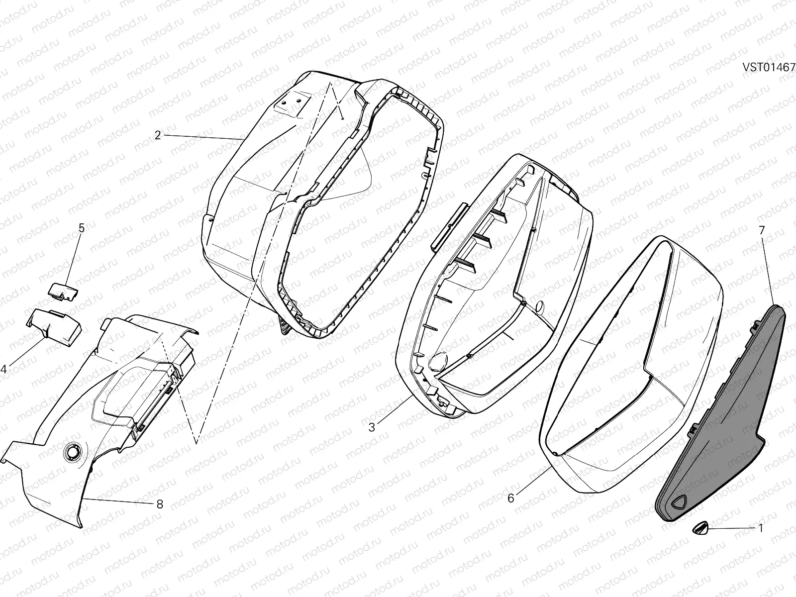 LEFT PANNIER [MOD:MS950T]