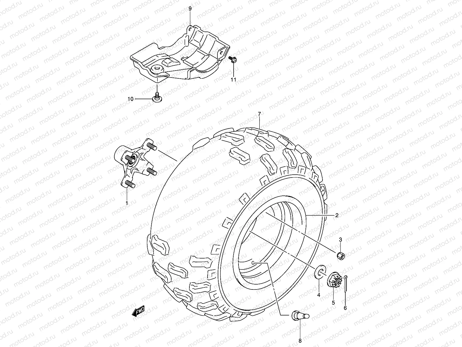 LEFT REAR WHEEL