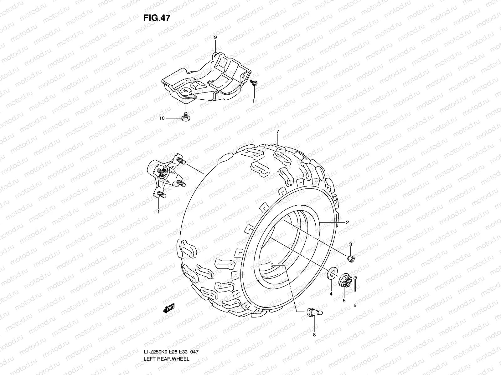 LEFT REAR WHEEL
