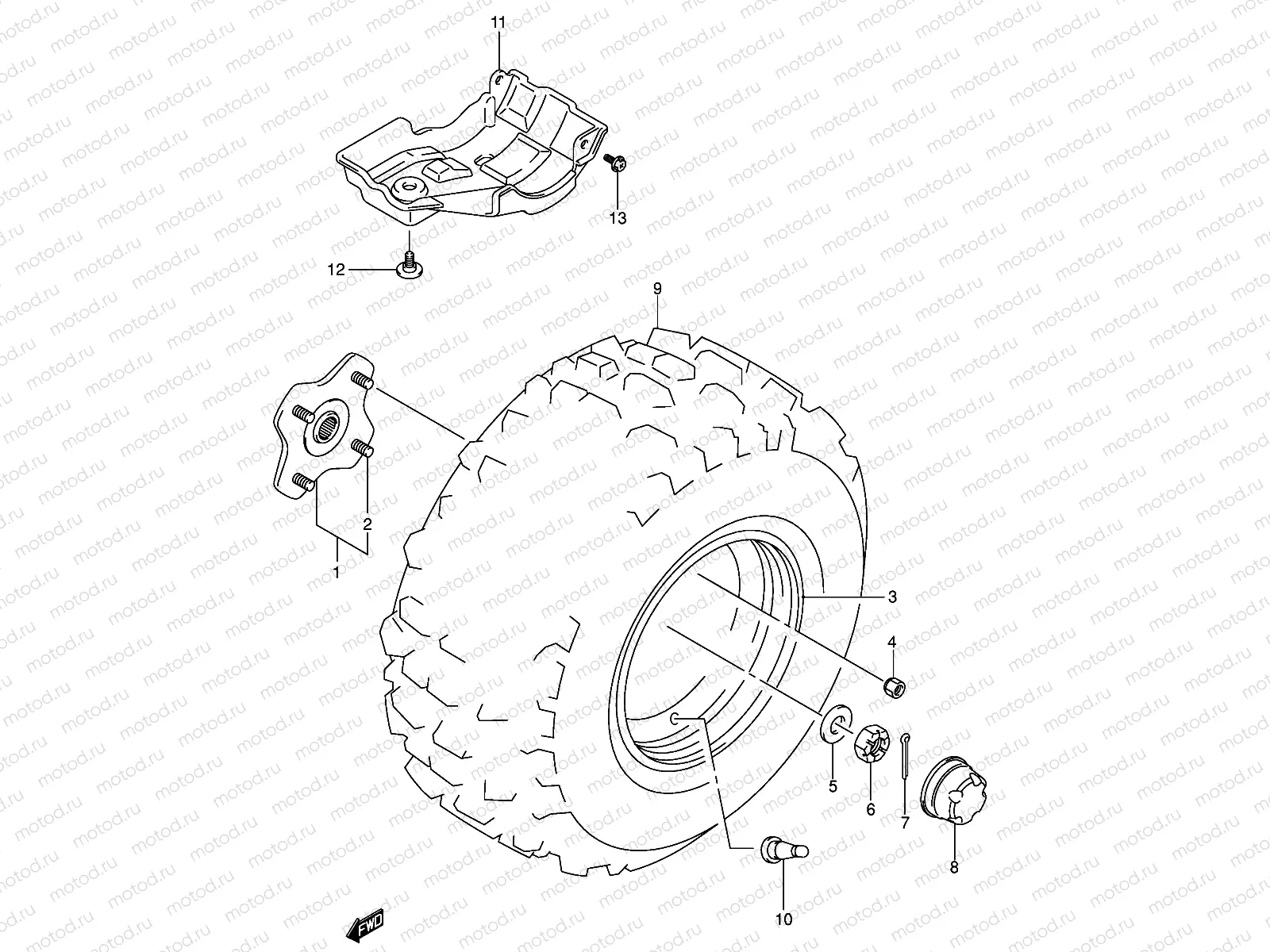 LEFT REAR WHEEL