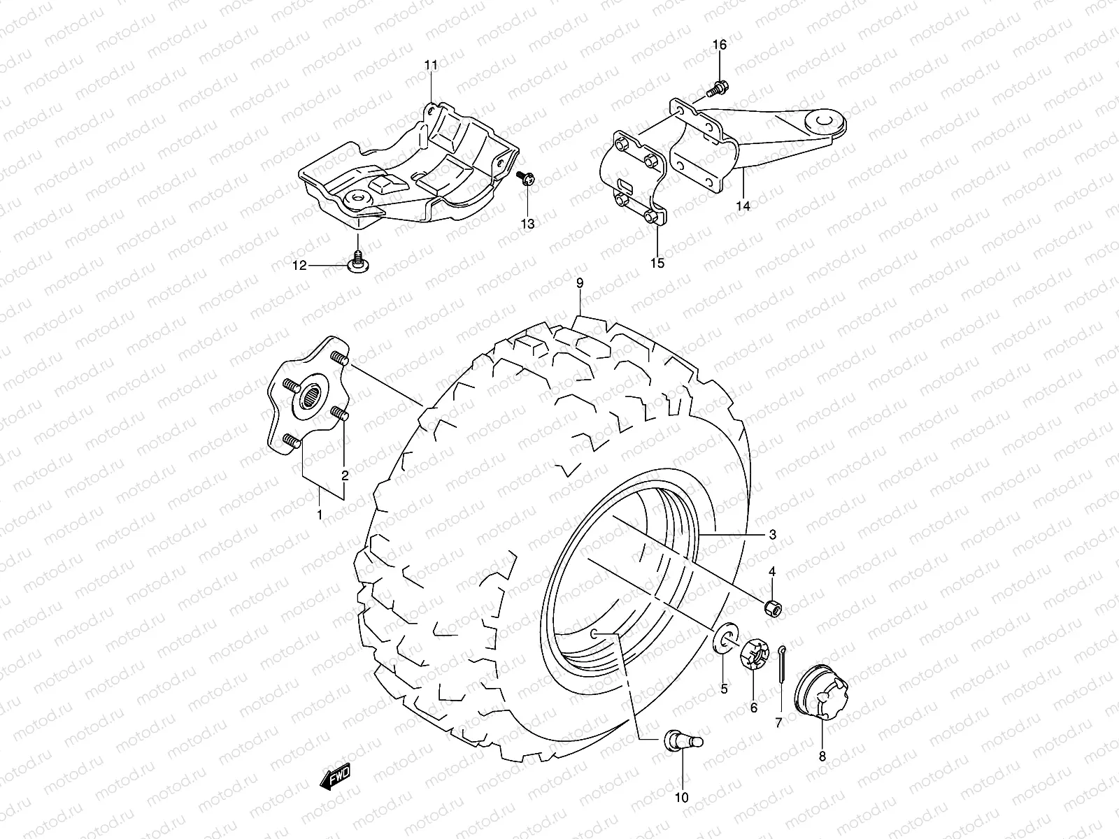 LEFT REAR WHEEL