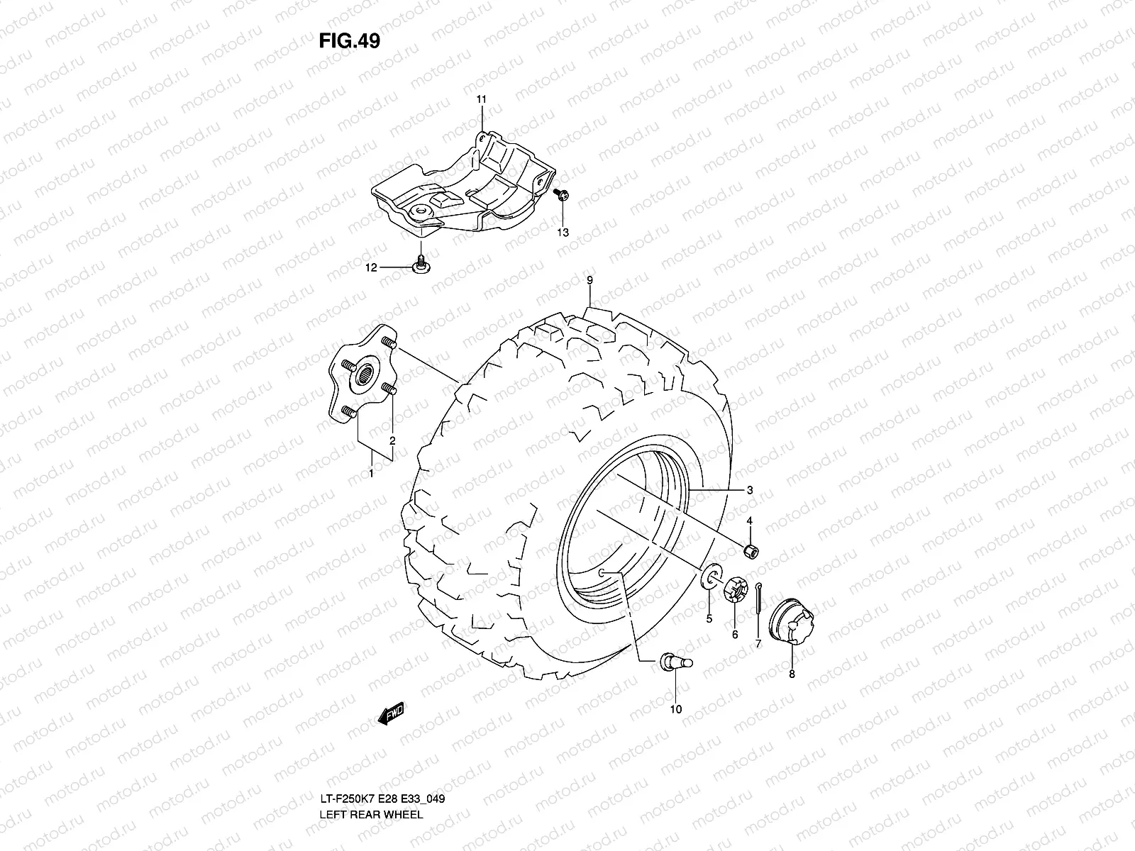 LEFT REAR WHEEL