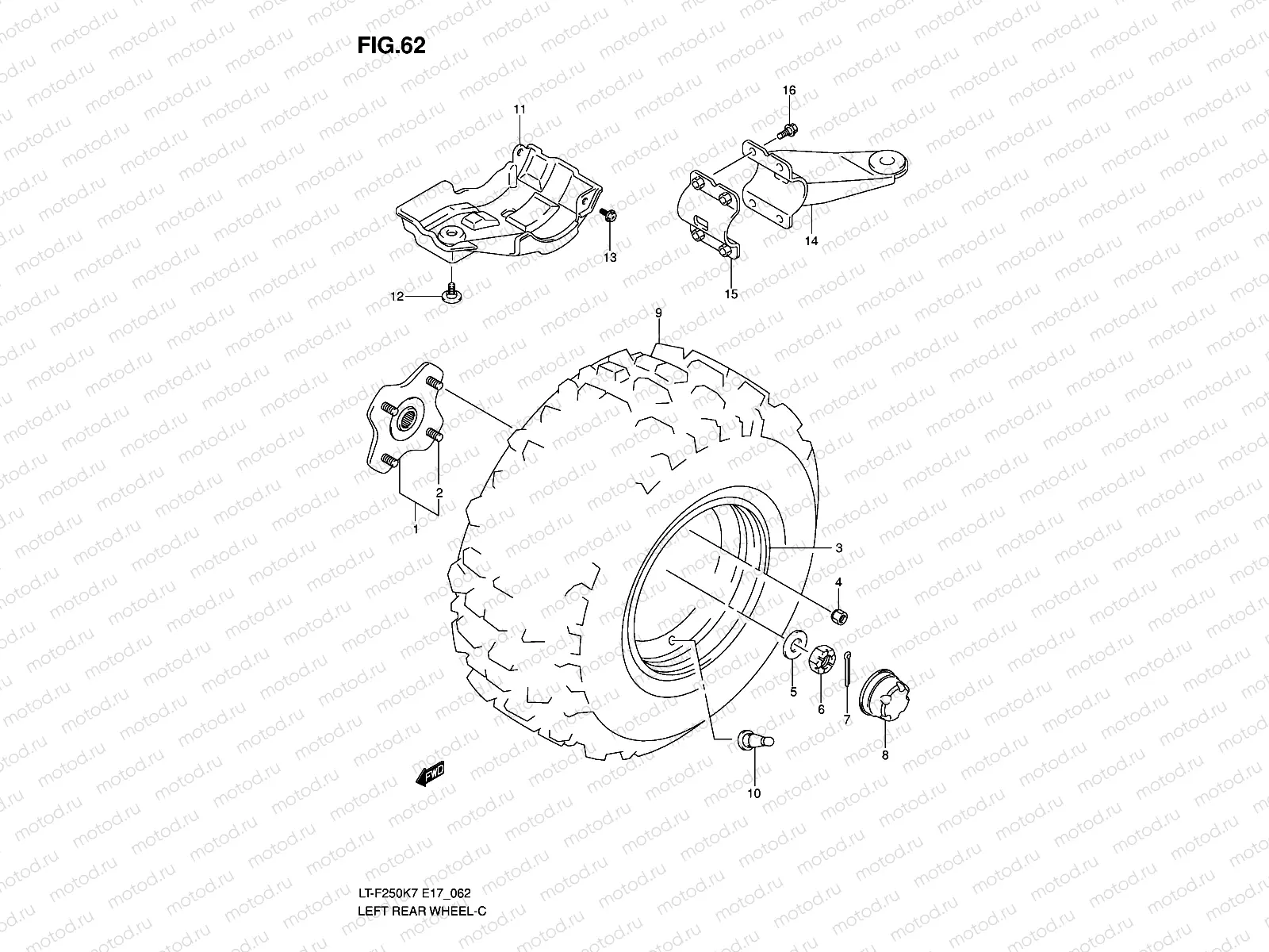 LEFT REAR WHEEL