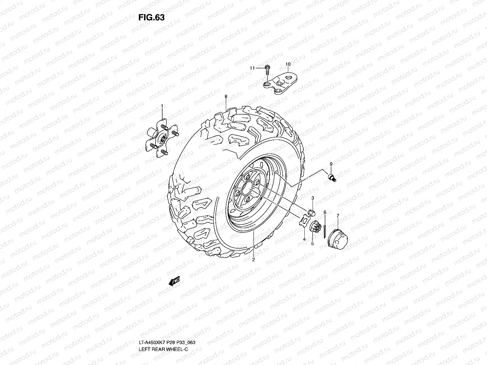 LEFT REAR WHEEL
