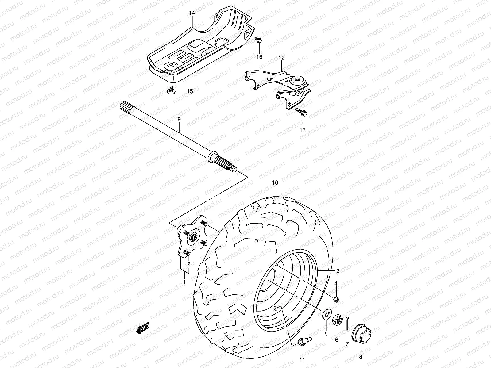 LEFT REAR WHEEL