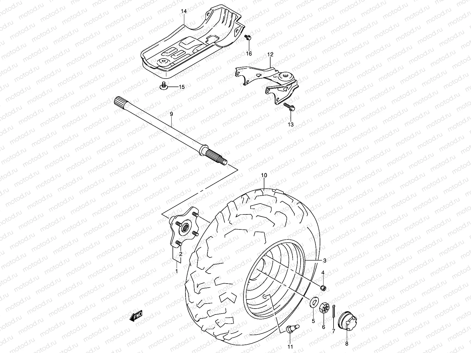 LEFT REAR WHEEL