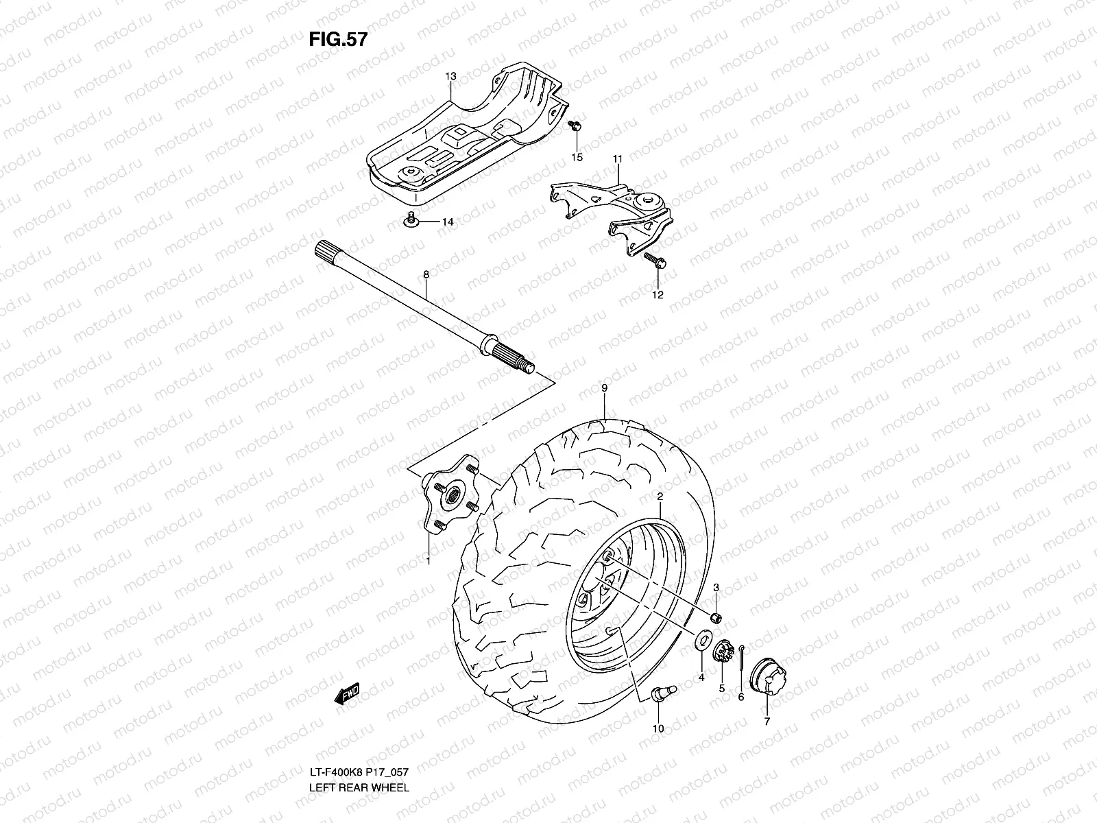 LEFT REAR WHEEL