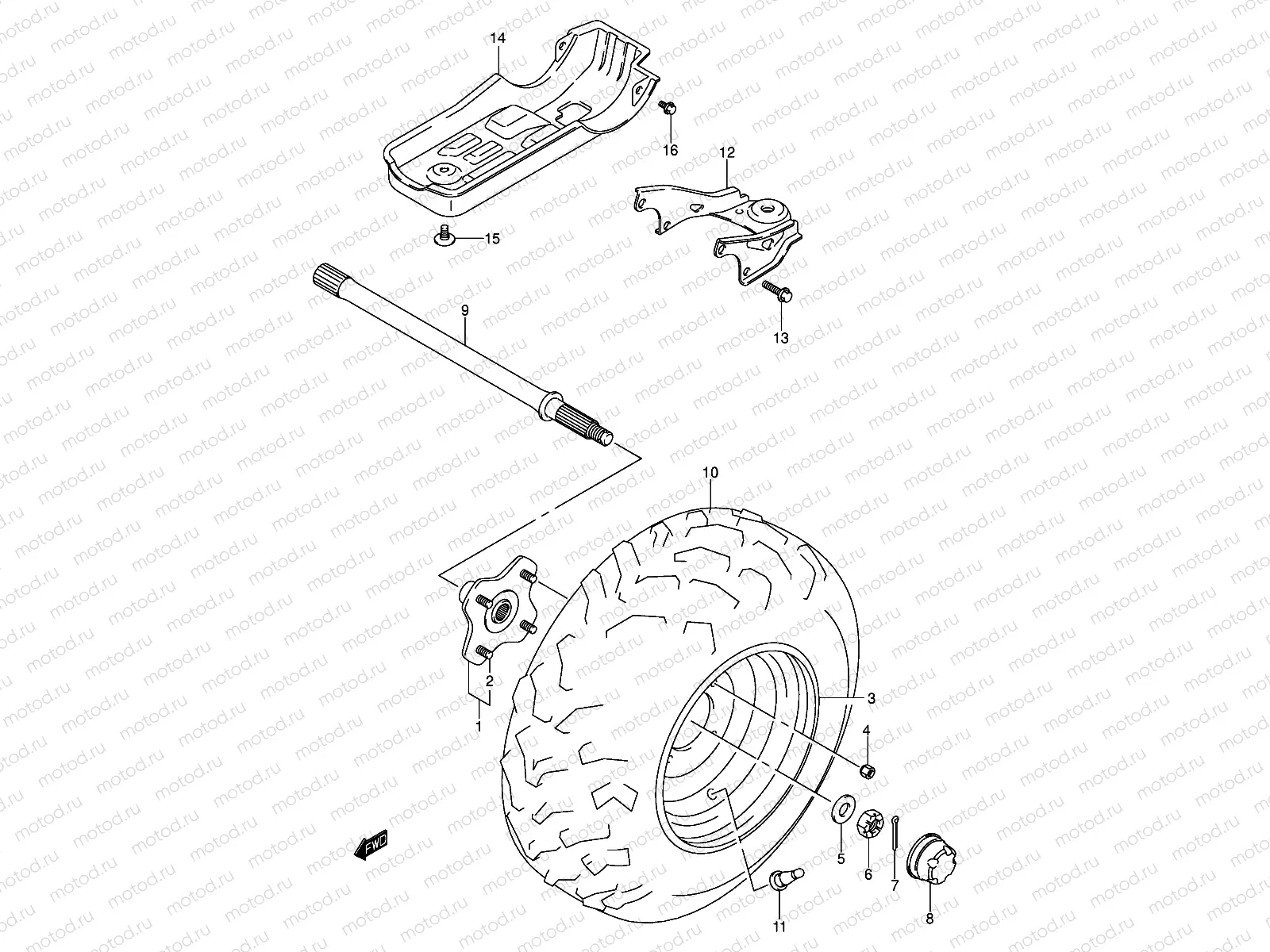 LEFT REAR WHEEL