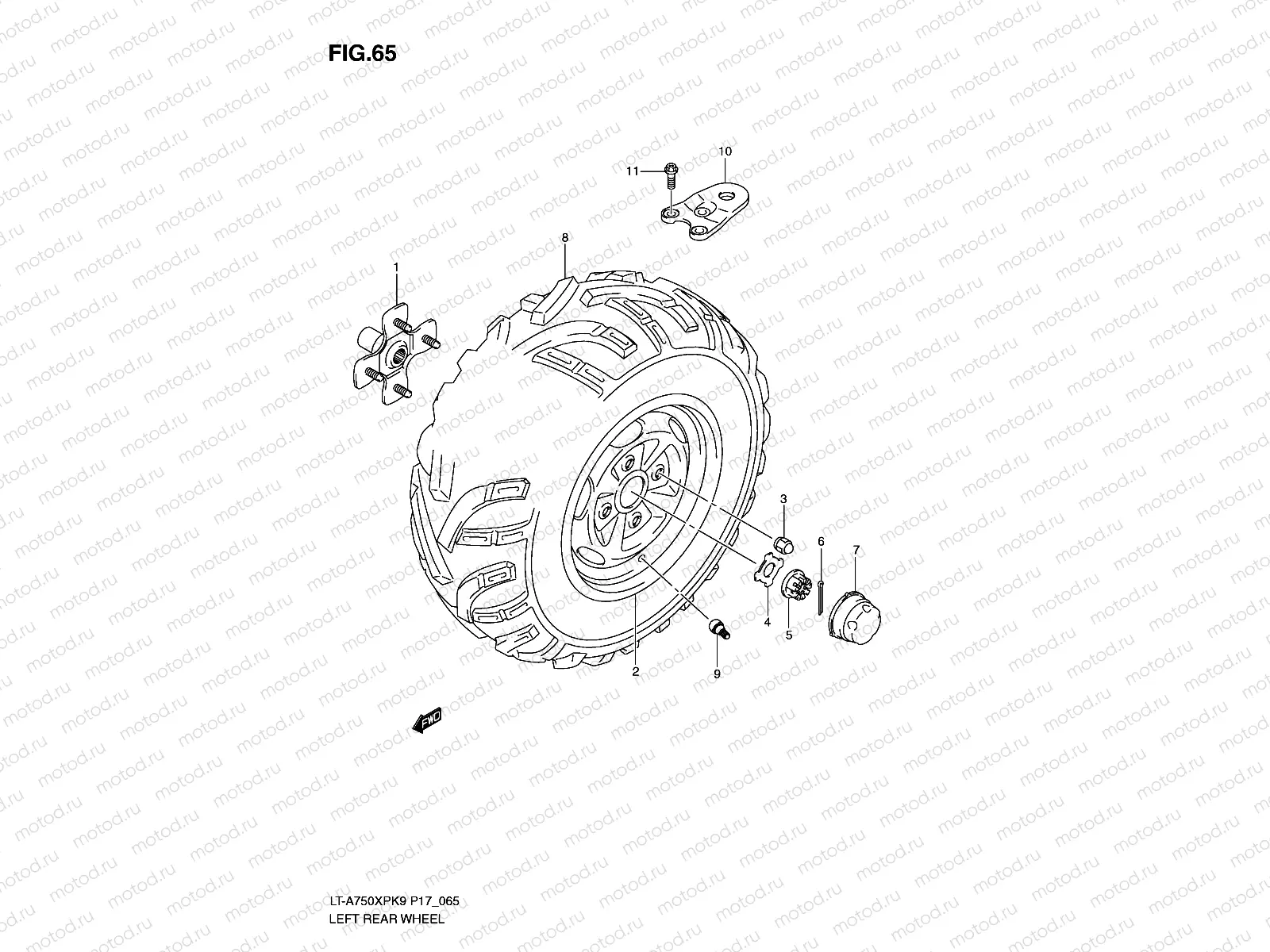 LEFT REAR WHEEL