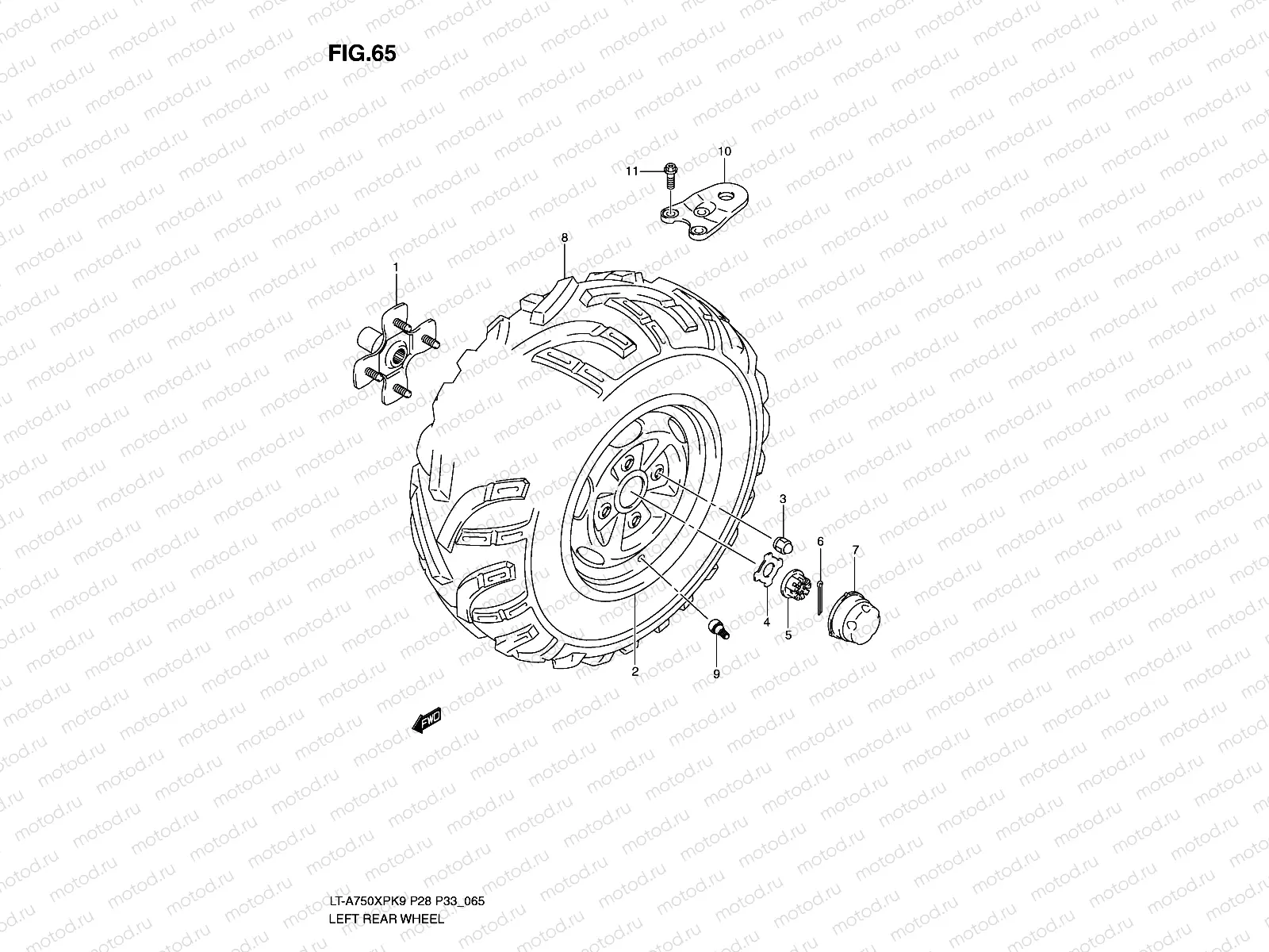 LEFT REAR WHEEL