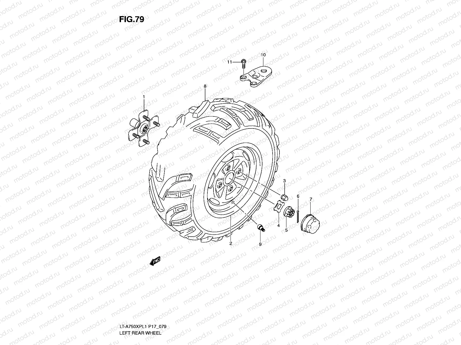 LEFT REAR WHEEL