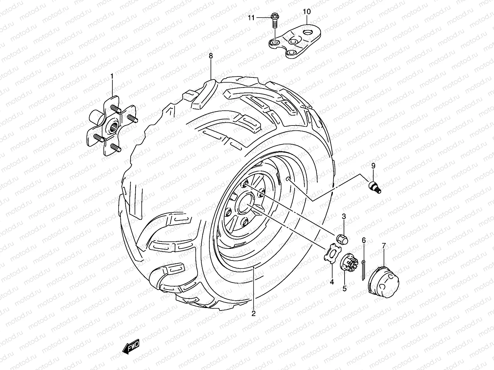 LEFT REAR WHEEL