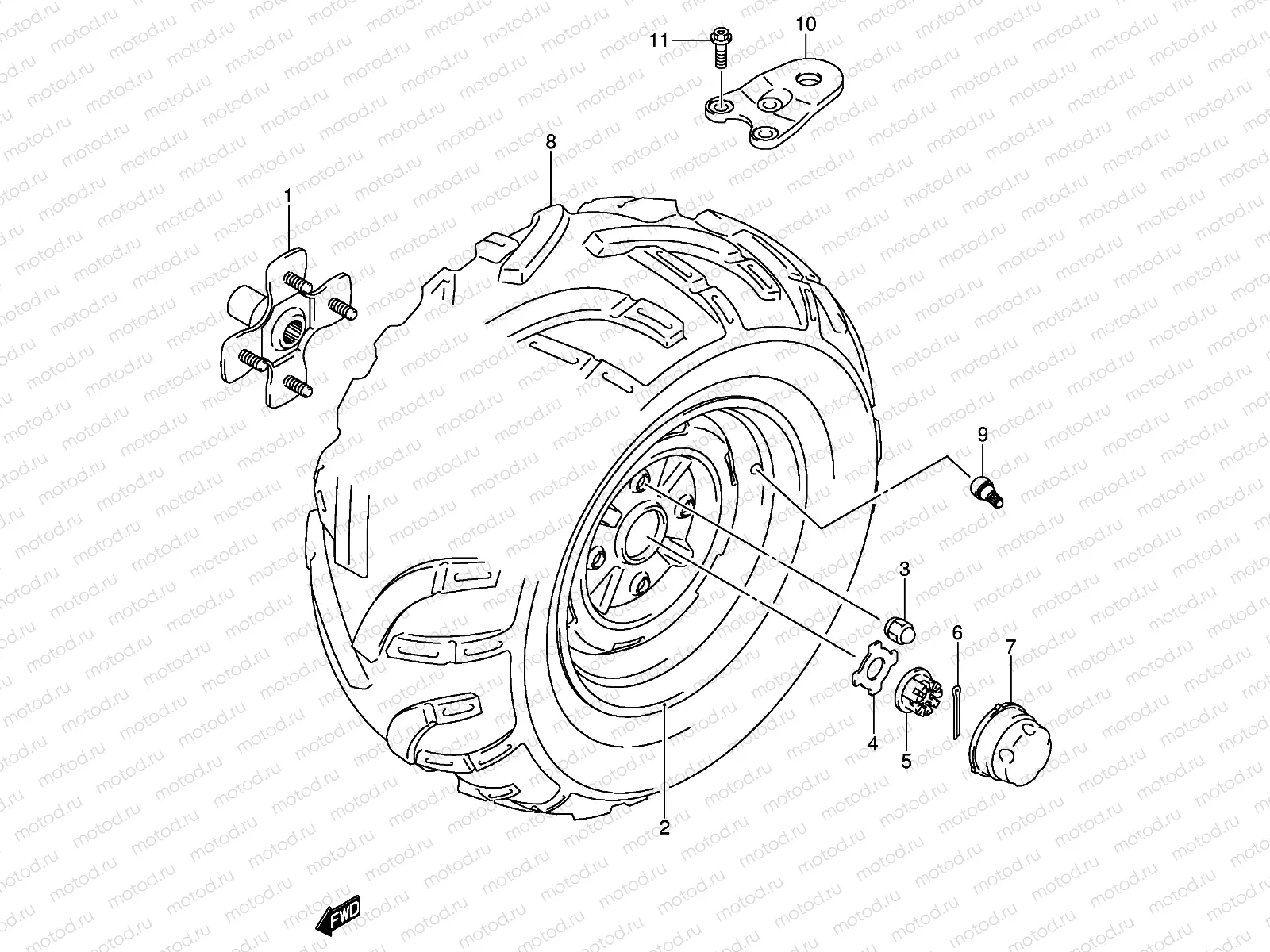 LEFT REAR WHEEL