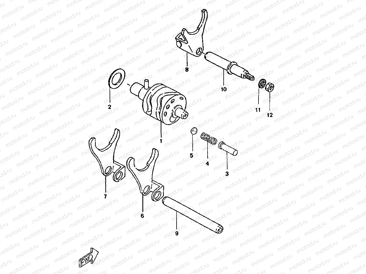 LEVA DE CAMBIO & HORQUILLA