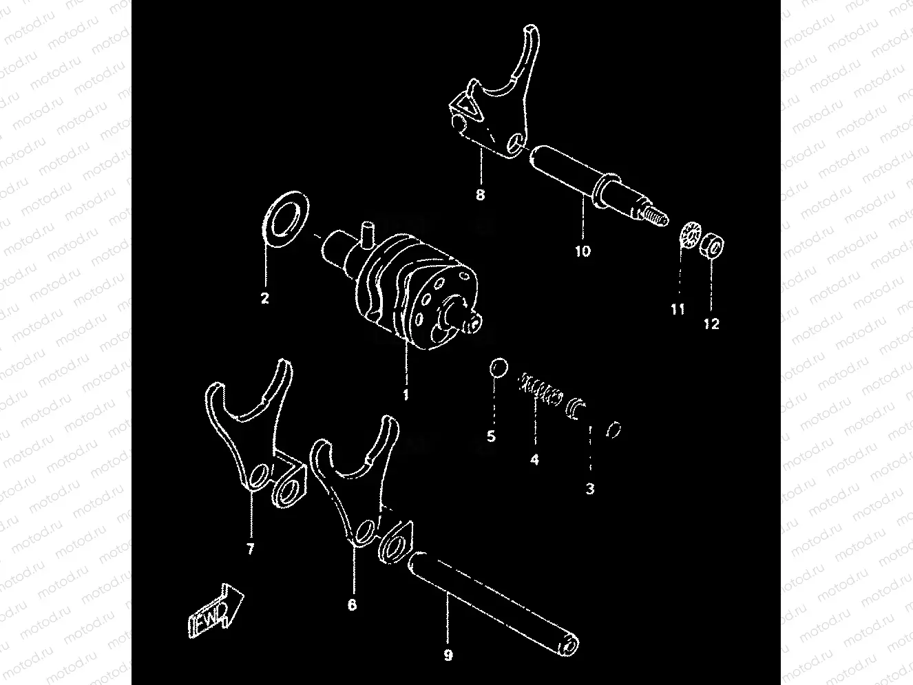 LEVA DE CAMBIO & HORQUILLA