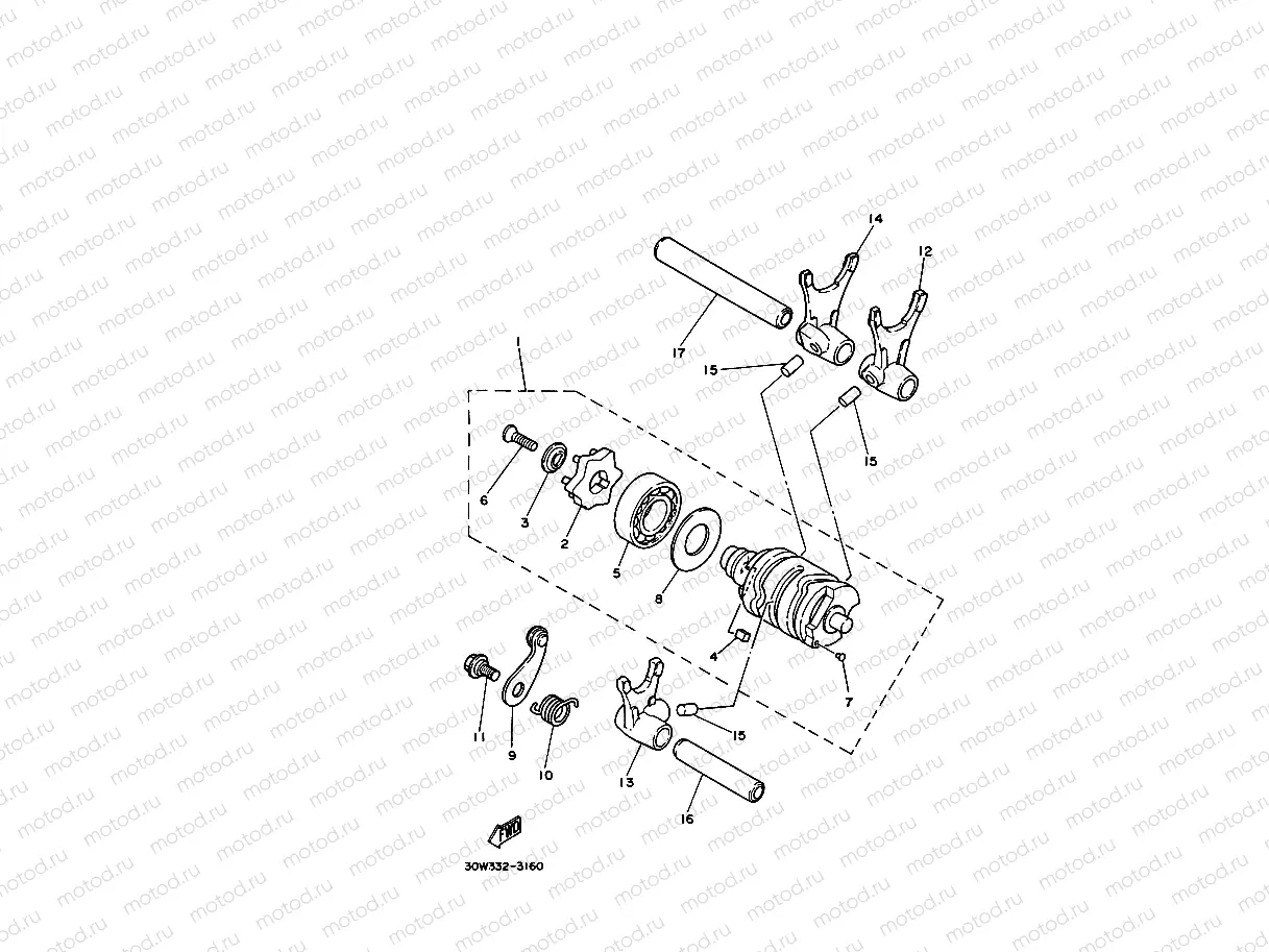 LEVA DE CAMBIO & HORQUILLA