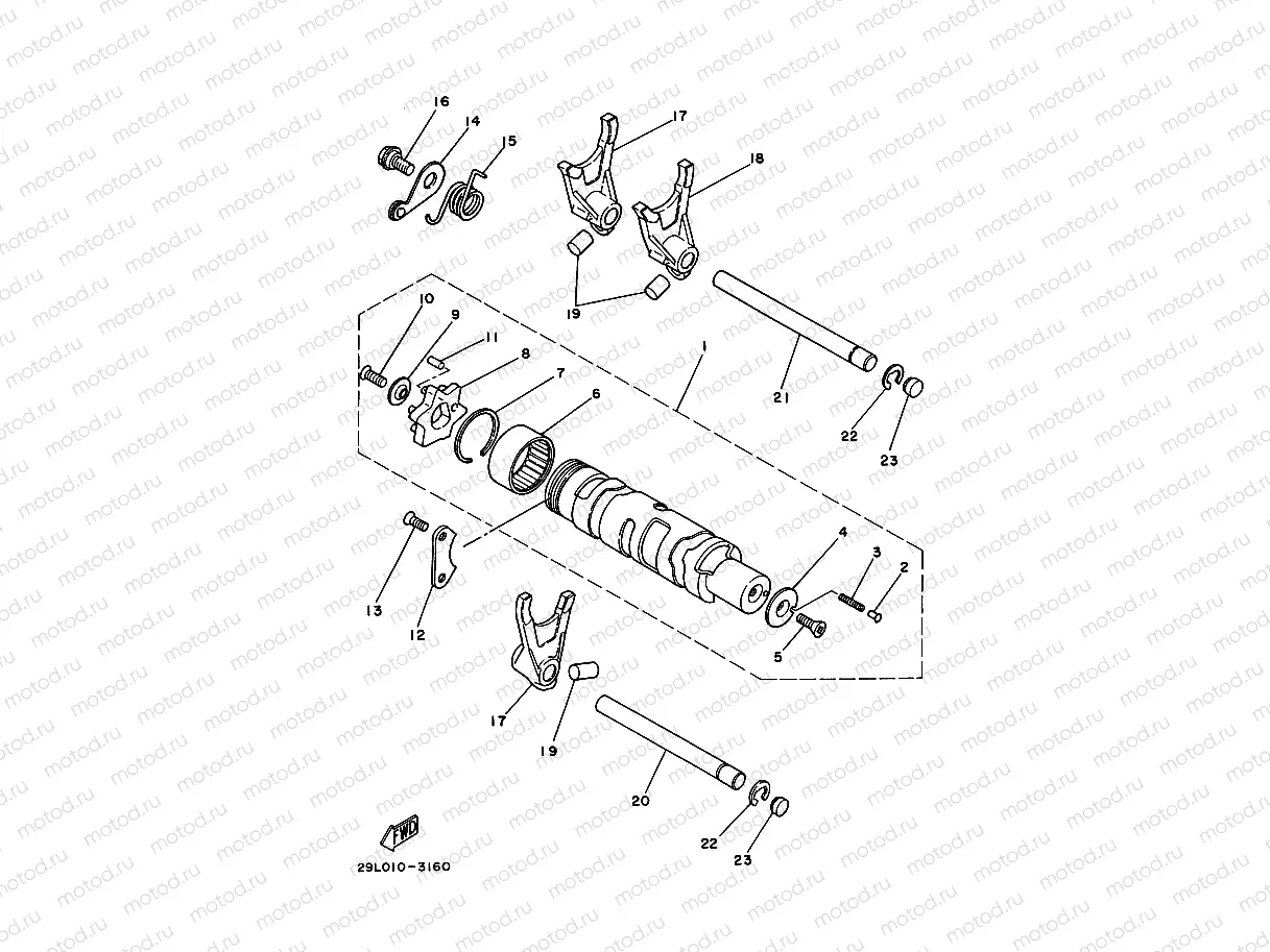 LEVA DE CAMBIO & HORQUILLA